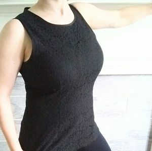 Banana Republic Black Lace Sleeveless Top